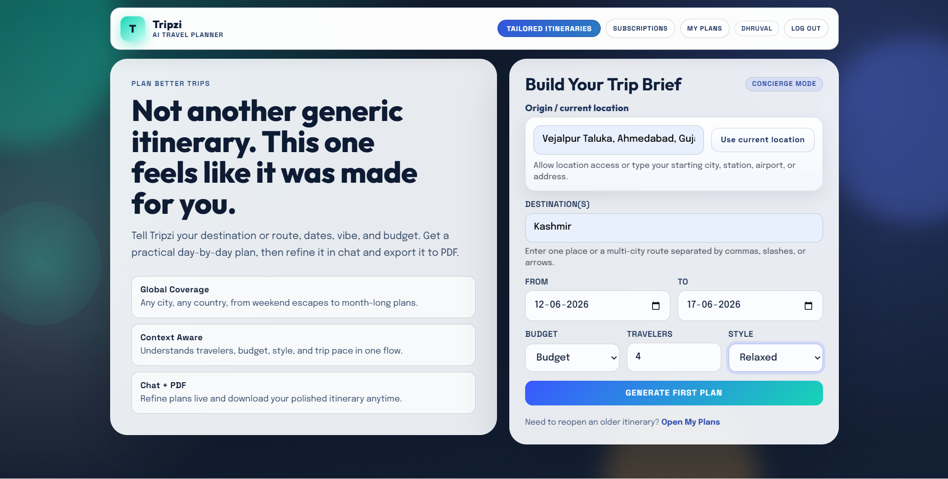 Trip-Z AI Travel Planner